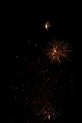 Lights in the dark, flares, fireworks abstract Overlay Landscape