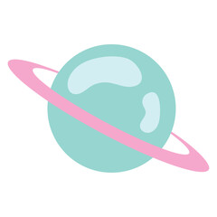 Isolated planet icon astrology concept Vector