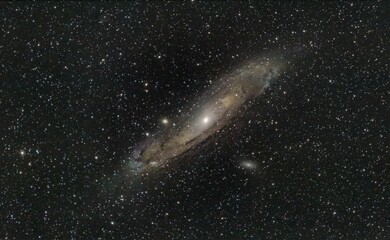 Naklejka na ściany i meble Awe-inspiring image of M31 Andromeda spiral galaxy
