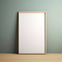 Elegant Minimalism Mockup Poster. Art Style, Sophisticated Framed Poster, Perfect for Modern Design Visualizations. Generated AI.