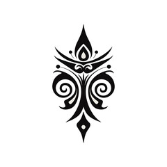 Minimalist abstract pattern. Suitable for graphic ornament or even a tattoo.