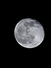 AI generated full moon on a dark night