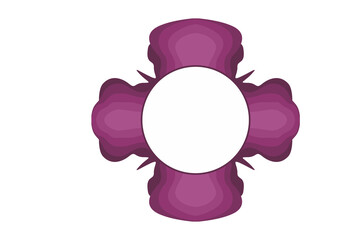 Abstract Ornament Border Design With Transparent Background