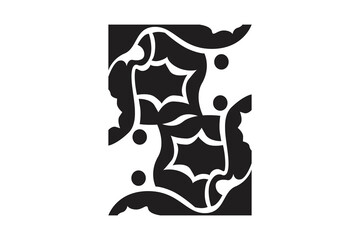 Abstract Ornament Border Design With Transparent Background