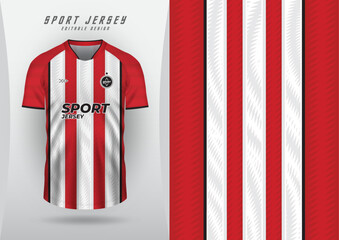 background for sports jersey football jersey running jersey racing red and white stripes and zigzag pattern