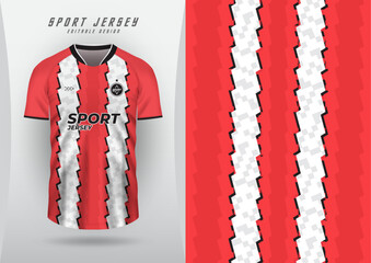 background for sports jersey football jersey running racing jersey pattern red and white rough two stripes
