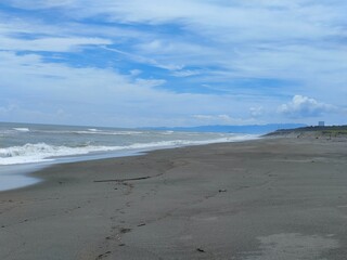 台風で荒れた九州の海