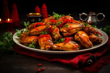 fish sauce chicken wings christmas and new year chinese