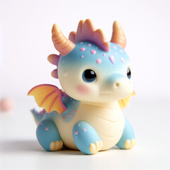 This illustration shows a charming and playful dragon. The illustration is ideal for children’s books, games, or posters that feature magical creatures and stories.