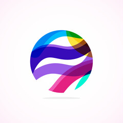 Abstract circle logo - minimalist emblem, timeless and universal shape of circle. Unique logo represent range of brands and concepts, encapsulating simplicity and creativity in single, iconic image