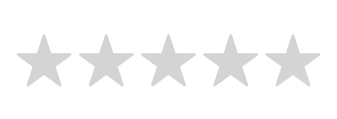 シンプルな黄色の星0個マーク 