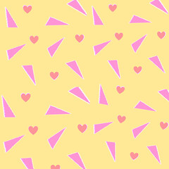 seamless pattern with hearts