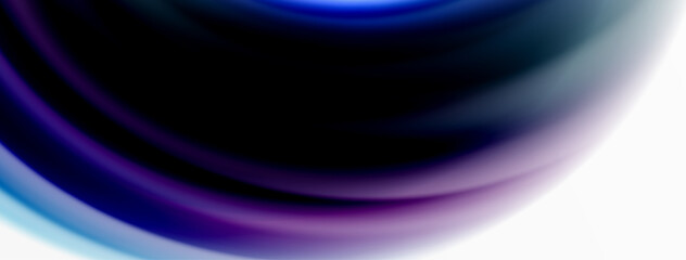 Rainbow color silk blurred wavy line background on white, luxuriously vibrant visually captivating backdrop. Stunning blend of colors reminiscent of rainbow, silky and gracefully blurred wavy pattern