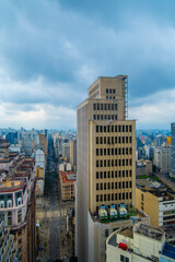 Aerial view of buildings in the city center of Sao Paulo - Brazil