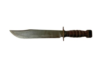 fighting knife isolated with white background.