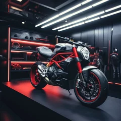 Papier Peint photo autocollant Moto The Ultimate Ducati Monster Garage: A Haven of Style and Power