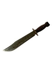 hunting knife isolated with white background.
