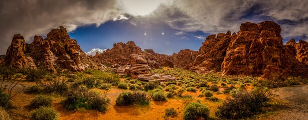 Scenic view of the Valley of Fire State Park