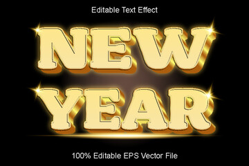 New Year Editable Text Effect