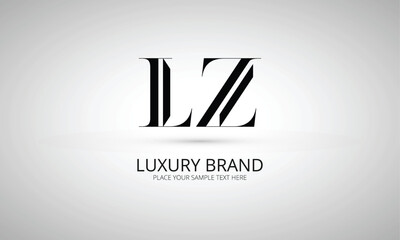 LZ L lz initial logo | initial based abstract modern minimal creative logo, vector template image. luxury logotype logo, real estate homie logo. typography logo. initials logo - obrazy, fototapety, plakaty