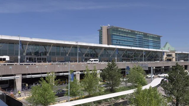 Elevated Driveway at Departure and Arrival Terminal, Vancouver Airport