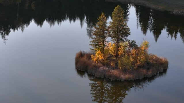 Serene Island Beauty: Discovering McQueen Lake's Hidden Gem.