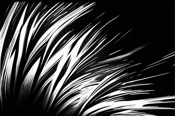 Obraz premium AI-generated illustration of curved lines creates an abstract grayscale backdrop
