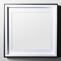 AI generated illustration of a modern frame against a white wall