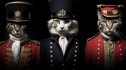 19th Century Soldier Cats