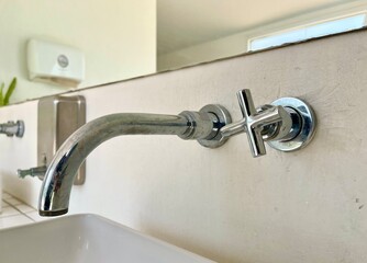 bathroom sink with faucet