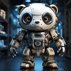 3d robot panda
