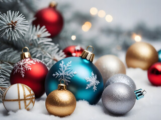 Fototapeta na wymiar winter, Christmas, background, decoration, holiday decorations isolated on white; copy space