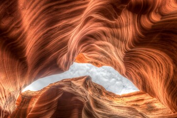 Breathtaking view of the majestic Antelope Canyon in Arizona.
