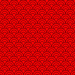 Fish scale seamless pattern