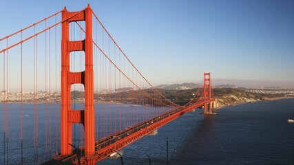 Fototapeta na wymiar Iconic Golden Gate Bridge in all its glory. San Francisco, USA.
