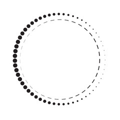 Circle dot frame shape