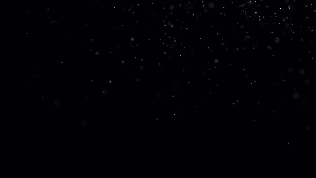 Snow Realistic Falling on Alpha Channel. This stock motion graphics video of a snow falling on alpha place on footage or background.
