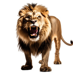 lion on transparent background PNG