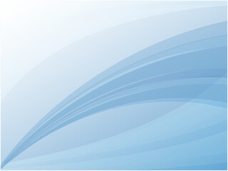 うっすらライトカラーの波型抽象背景素材_青色