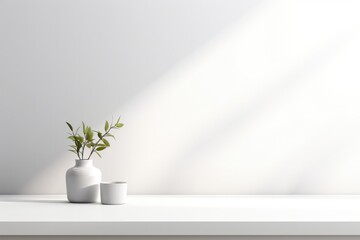 Obraz premium white room with plant