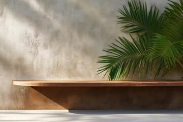 In a modern apartment, a bright living room adorned with a tall tropical houseplant. Interior beauty is AI Generative.