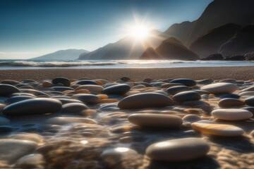 stones on beach
