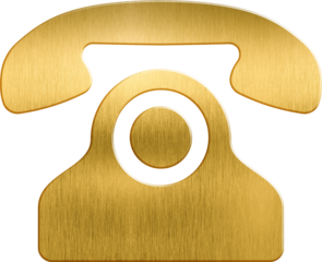 Golden icon landline communication phone call phone support connection handset receiver technology retro contact device number dial client talk services symbol sold indoor conversation vintage woman b