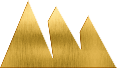 Golden icon mountain mountain peak climbing hiking adventure mount outdoors app website silhouette drawing range top snow tall hill everest climber rock big cap landform white symbol high elevation te