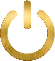 Golden icon on off power switch on off on button power icon on icon off icon off button analog...