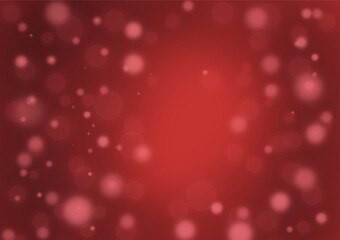 Circles, points, and soft bokeh On a dark and light red gradient background. Create a feeling of luxury Valuable and expensive.