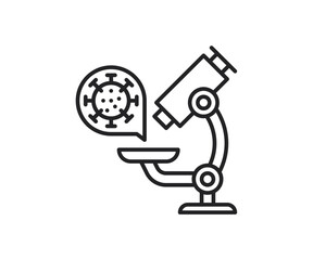 Icon Microscope illustration vector 