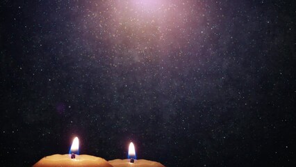 Candlelight - Memorial Candles' Flickering Flame -  Commemorating, Mourning, and Finding Solace in the Warm Glow of Remembering