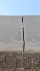 Defection on bridge construction when it is still on going work