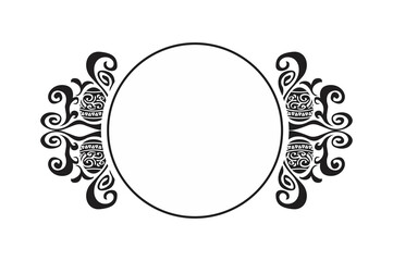 Black Easter Egg Ornament Border With Dot Pattern Design With Transparent Background